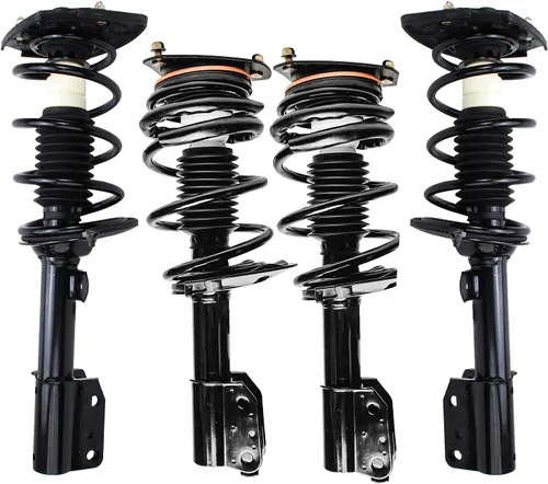Vista 46 de Detroit Axle - 4 piezas de soportes para Toyota 2004 2005 2006 2007 2008 2009 Prius, soportes delanteros y traseros con resortes helicoidales