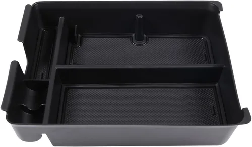 Vista 6 de Bandeja organizadora de control central para Honda Pilot 2023 2024, pasamanos de consola central automática, caja de almacenamiento de privacidad