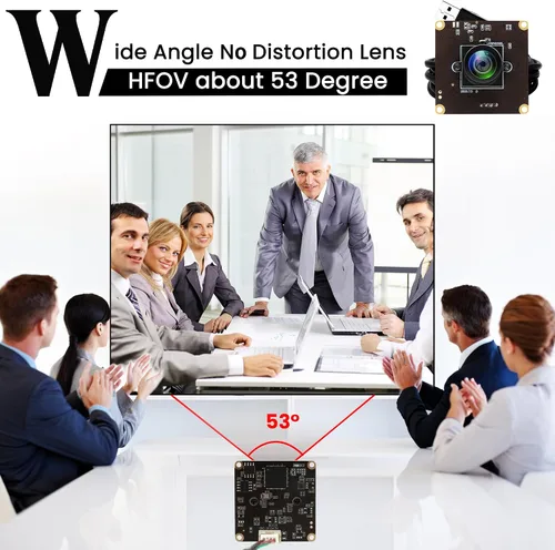 Vista 3 de USB 260fps alta velocidad 110 gran angular sin distorsión lente cámara módulo 2MP USB UVC video Lightburn cámara industrial Plug and Play