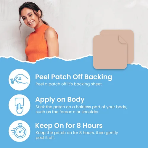 Vista 3 de Parches de colágeno (paquete de 60) – Parche 100% natural para mujeres y hombres – Soporte para el cuerpo y la piel – Con glutatión – Reafirmante