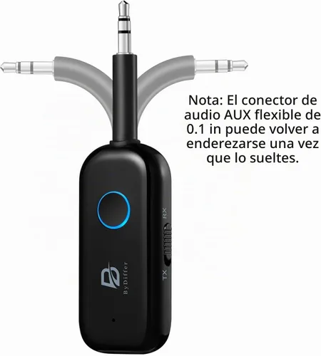 Vista 8 de Receptor transmisor de audio Bluetooth 5.2 para TV, 2 conexiones de dispositivos BT Transmisor Bluetooth para auriculares, adaptador