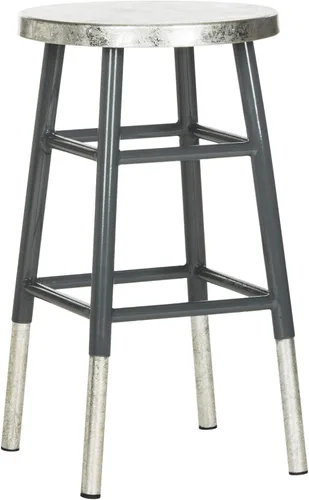 Vista 10 de Safavieh Kenzie Taburete de mostrador, negro/plateado