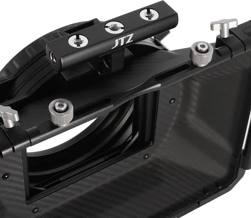 Vista 7 de JTZ DP30 Cine Lens Fibra de Carbono 4x4 Swing-Away Caja Mate con 0.591 in/0.748 in Rod Rail Rig para Sony FS5 FS7 ARRI RED Canon C100 C200 C300 BM D