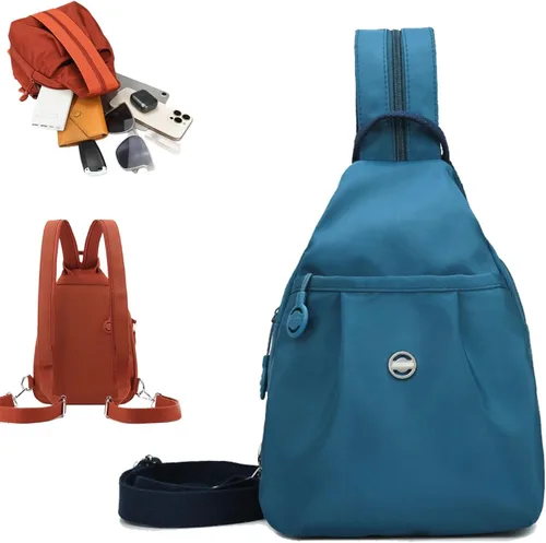 Vista 7 de 2025 Premium 3 en 1 bolsa de viaje antirrobo, mochila de tela Oxford impermeable de 2 vías, bolsa de mano para mujer, Negro, Tamaño único, Moda