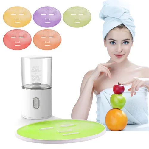 Vista 7 de Flylin Máquina de máscara facial, fabricante de mascarillas multifunción de frutas naturales, vegetales, colágeno, crema, máquina recargable por