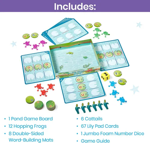 Vista 2 de hand2mind Lily Pad Letter Hop Word-Building Juego