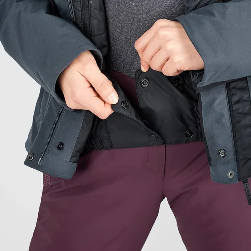 Vista 4 de Salomon Speed - Chaqueta de esquí para mujer color rojo Dahlia talla M