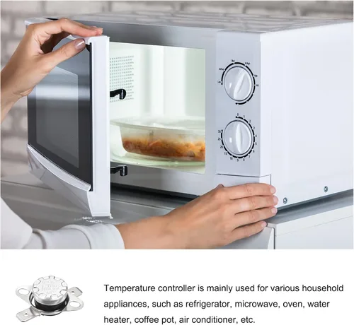 Vista 3 de Interruptor de control térmico de temperatura KSD301 termostato 40C NC, [para refrigeradores de horno microondas], normalmente cerrado/2 piezas