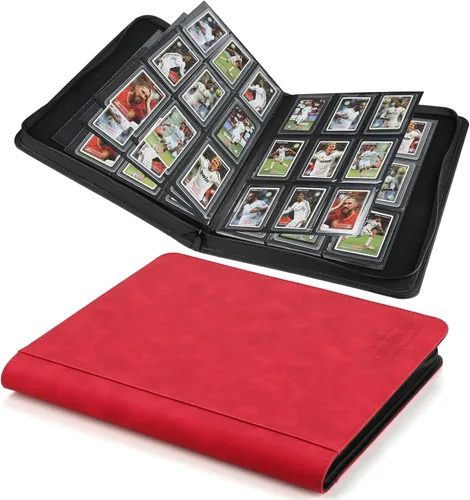 Vista 34 de Carpeta Toploader CARDBINDER, Estuches Duros Toploader, Fundas de 4 Bolsillos para hasta 128 Tarjetas. Carpeta de Tarjetas Toploader con Fundas
