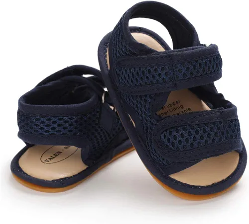Vista 3 de E-FAK Sandalias de verano para bebés y niñas al aire libre, playa, suela suave de goma antideslizante para recién nacidos, zapatos para primeros