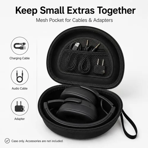 Vista 6 de Funda para auriculares Skullcandy Crusher/Hesh/Evo, para JLab JBuds Lux ANC Para TOZO HT3/HT2 Auriculares Bluetooth inalámbricos sobre la oreja