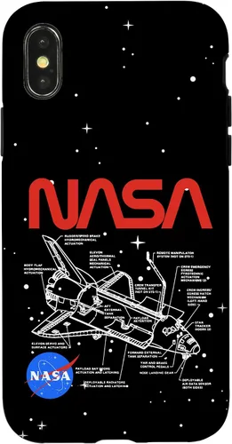 Vista 5 de NASA Carcasa con logotipo de Space Shuttle Schematic para iPhone 17