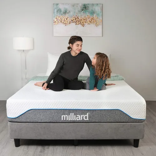 Vista 6 de Milliard Colchón de espuma viscoelástica semifirme de 10 pulgadas Certificado CertiPUR-US Alivio de presión (Queen)