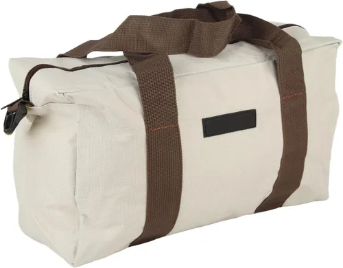 Vista 9 de Bolsa de herramientas de boca ancha, bolsa de almacenamiento de herramientas, bolsa de herramientas multiuso con cremallera, bolsa de mano portátil