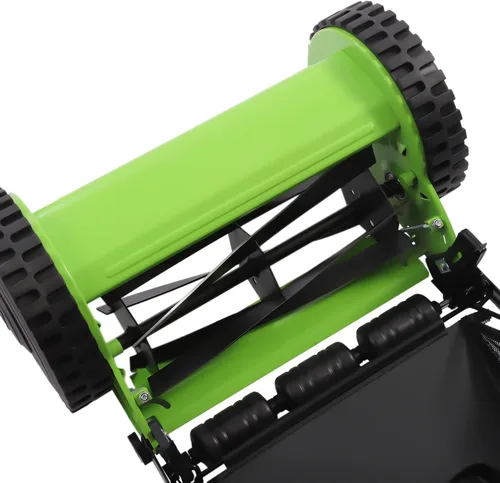 Vista 8 de Futchoy Cortacésped manual de 12 pulgadas con bolsa de colección de 23 litros, 5 cuchillas