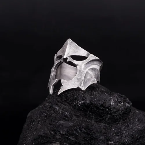 Vista 2 de Anillo Bruja Rey De Angmar, El Señor Nazgul Anillo De Plata, Anillo De Plata Sauron Commander, Anillo De Plata Señor De Los Espectros Del Anillo De