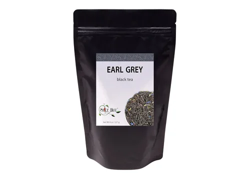 Vista 27 de Crème de la Earl orgánica, hojas sueltas saborizadas Earl gris té negro, el primer sorbo de té, bolsa de 8 onzas (80-100 porciones) The Spice Hut