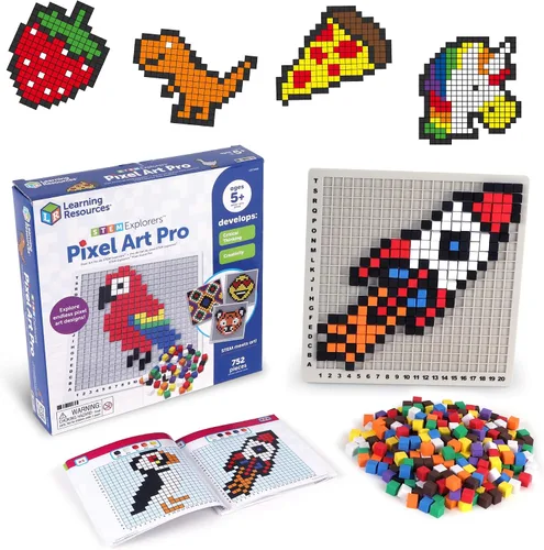 Vista 8 de Learning Resources Pixel Art Challenge The Original STEM Pixel Art