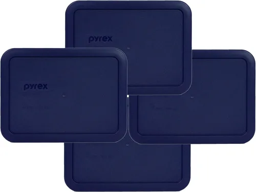 Vista 4 de Pyrex 7211-PC - Tapas de repuesto para almacenamiento de alimentos de 6 tazas (paquete de 3), fabricadas en Estados Unidos