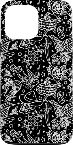 Vista 24 de Funda de arte de tatuaje tradicional americano para iPhone 17