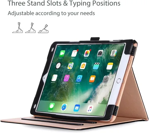 Vista 3 de ProCase Carcasa para Apple iPad Pro de 10.5 - Carcasa para Apple iPad Pro de 10.5 pulgadas 2017, con múltiples ángulos de visualización, con Negro