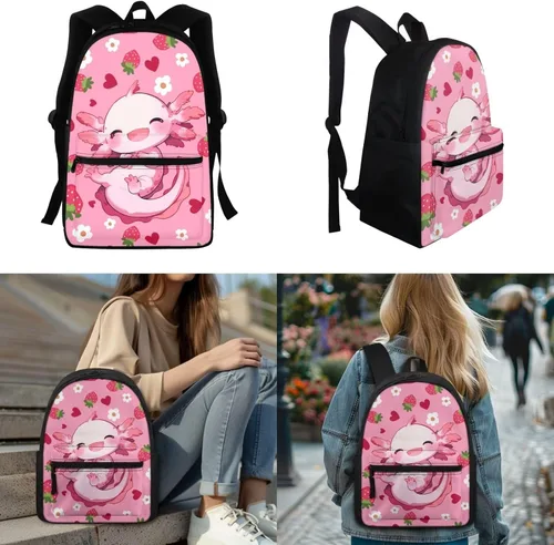 Vista 134 de FOR U DESIGNS Fuego baloncesto impreso niños escuela mochilas viaje mochila libro bolsa