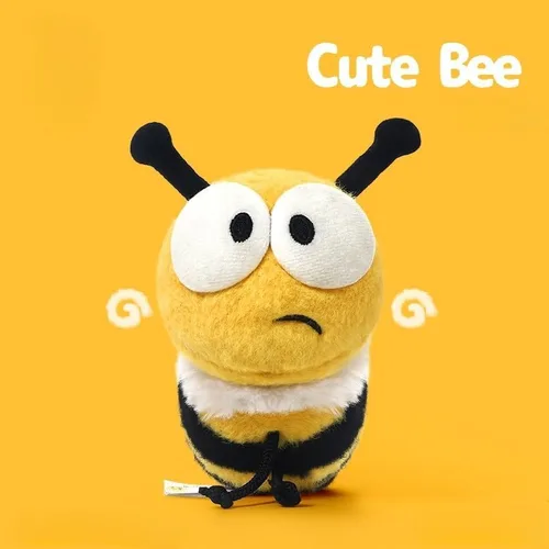 Vista 5 de Animal de peluche de abeja – Juguete de insectos suave y esponjoso de 5.7 pulgadas, lindo peluche para niños, para niños y niñas que aman los bichos