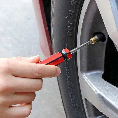 Vista 6 de Herramienta de extracción de vástago de válvula de neumático de automóvil, removedor de núcleo de válvula de un solo cabezal, accesorios