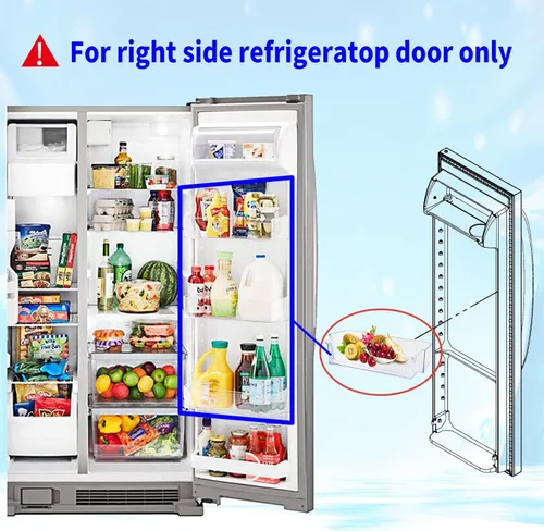Vista 2 de Estante para puerta de refrigerador W11239961 W10900538 compatible con refrigerador Whirlpool, reemplazo 4591452, AP6333410, PS12578777, EAP12578777