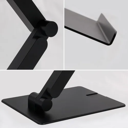 Vista 6 de Rmour MT2 - Soporte ajustable para laptop para escritorio, soporte plegable de aluminio para laptop, soporte elevador de pie para laptop, compatible