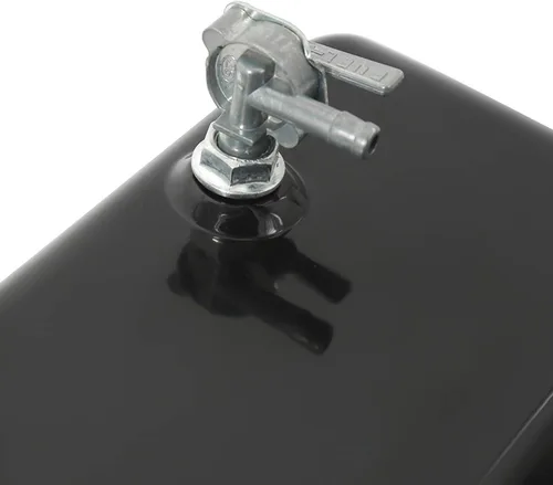 Vista 9 de NovelBee Depósito de combustible de acero con llave de peto para 150CC 250CC Kandi Go-Karts, buggy de dunas, ATV
