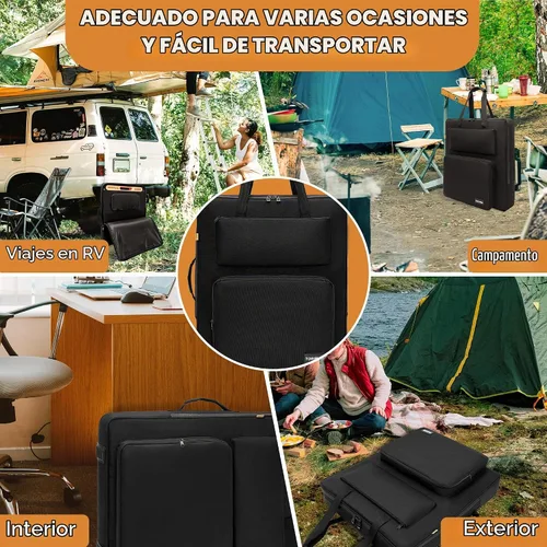 Vista 7 de Bolsa de panel solar compatible con 2 paneles Jackery SolarSaga 100W 100X