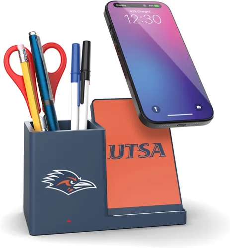 Vista 43 de SOAR NCAA - Soporte de carga inalámbrico unisex para teléfono celular y organizador de escritorio Color del