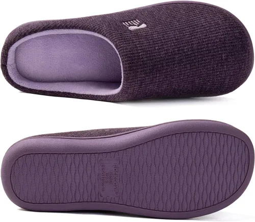 Vista 2 de RockDove - Pantuflas para mujer originales con espuma viscoelástica y dos tonos