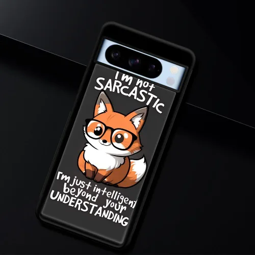 Vista 7 de CARLOCA Funda compatible con Google Pixel 8 Pro, bonitas fundas de Fox Wear para Google Pixel 8 Pro, diseño gráfico, a prueba de golpes