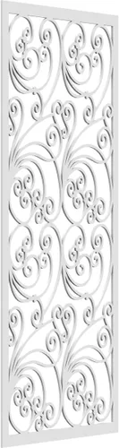 Vista 105 de 9 3/8"W x 24 3/8"H x 1/4"T Marilla Decorativos Paneles de Pared de Madera Calado, Abedul