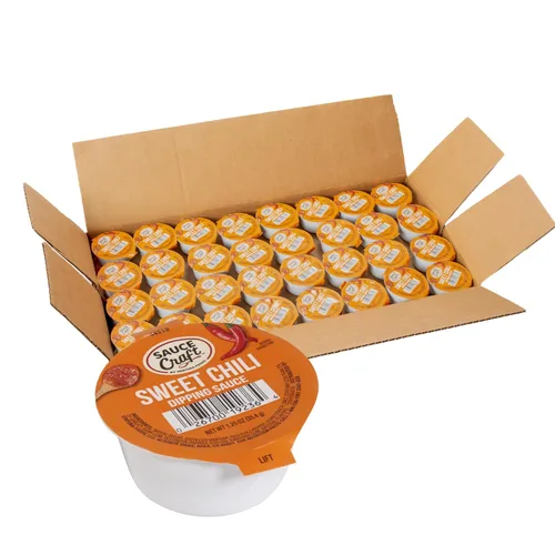 Vista 6 de Ventura Foods Sauce Craft - Tazas de salsa de búfalo, cayena añeja y ajo, condimento de alas de calor sabroso, 1.25 onzas, paquete de 96