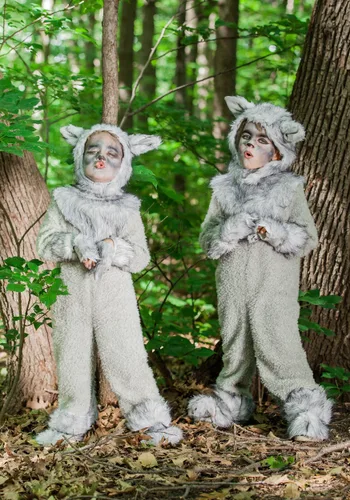 Vista 10 de Disfraz de lobo para niños Multicolor