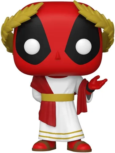 Vista 2 de Roman Senator Deadpool Pop #779 Pop Marvel Deadpool Figura de vinilo (con protector EcoTek para proteger la caja de exhibición)