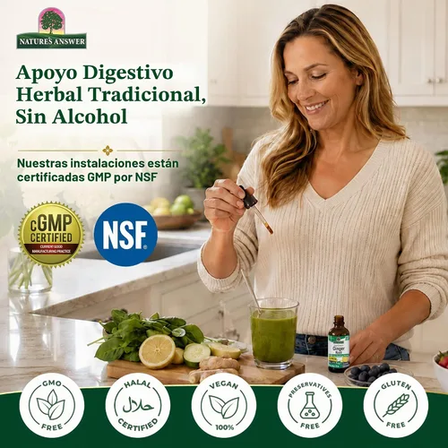 Vista 4 de Natures Answer Raíz de jengibre 1000 mg, 1 onza – Extracto sin alcohol