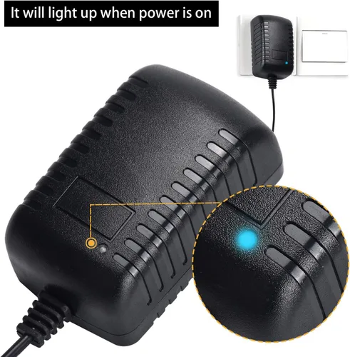 Vista 5 de Convertidor de CA a CC de 12 V 24 W, enchufe para encendedor de cigarrillos de automóvil, 100-240V a 12V 2A AC/DC adaptador de alimentación