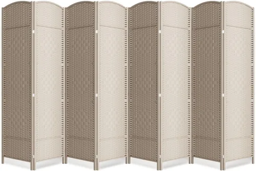Vista 12 de Divisor de habitación de 4 paneles, pantalla de privacidad plegable de 6 pies, divisor de pared de panel plegable extra ancho con divisor de pared