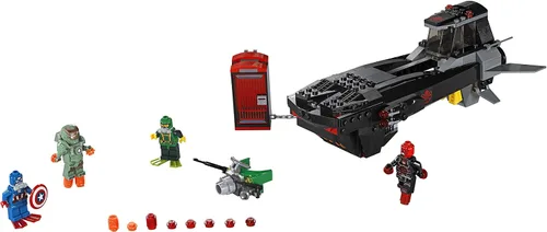 Vista 4 de Juego de construcción Ataque en el submarino de Cráneo de Hierro (76048), de Lego