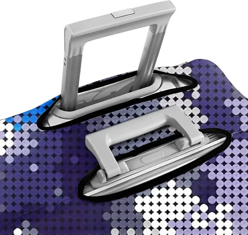 Vista 8 de Cubierta protectora de equipaje de PVC, protector de cubierta de maleta transparente,Funda protectora de equipaje transparente para maleta
