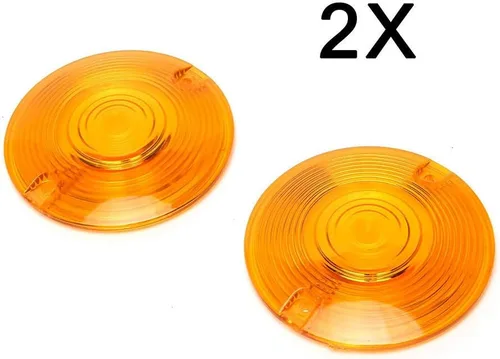 Vista 4 de ZYTC - Juego de 2 lentes ámbar para luz direccional de Harley Touring, Electra Glide Road King de 82 mm
