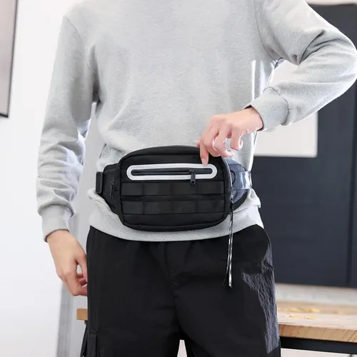 Vista 3 de TANZEM Small Crossbody Sling Bag, Multipurpose Crossbody wallet bag, Durable Men Shoulder Chest Bag, Lightweight Shoulder Waist Bag, ports Chest