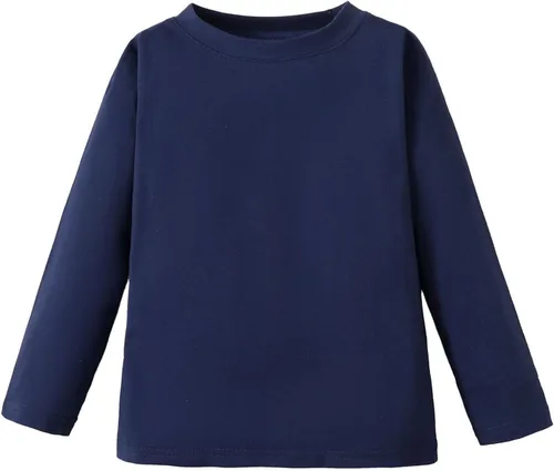 Vista 8 de Magic Park 6M-14Y Camiseta de manga corta y larga para bebés, camiseta de manga larga para niños, camisetas de color sólido para niños y niñas