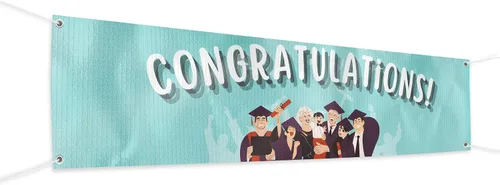Vista 77 de Cartel de baby shower para uso en interiores y exteriores de 4 x 1 pies, pancarta grande personalizada y letreros con cuerda para colgar, telón