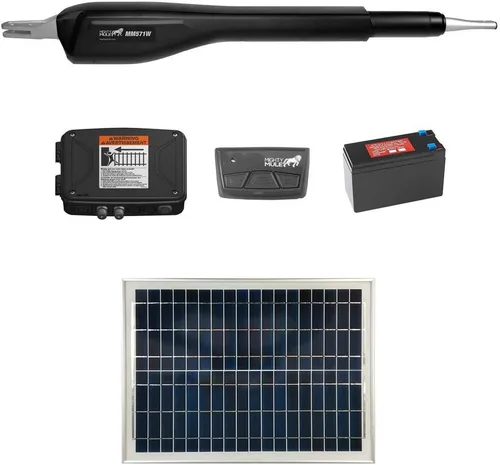 Vista 9 de Mighty Mule MM571W - Paquete solar – Abridor de puerta inteligente resistente (panel solar de 5 W)