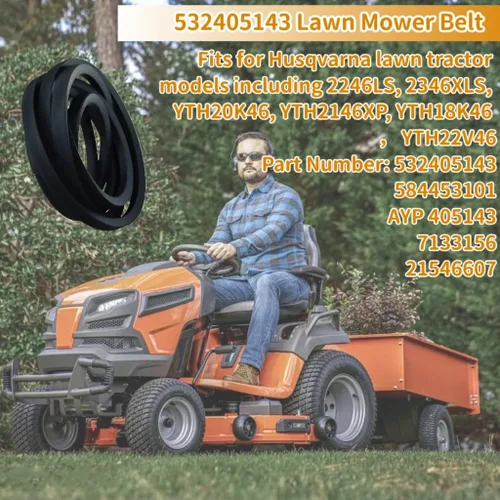 Vista 2 de YTH22V46 Cortacésped 46" Cinturón para Husqvarna Tractores de Césped